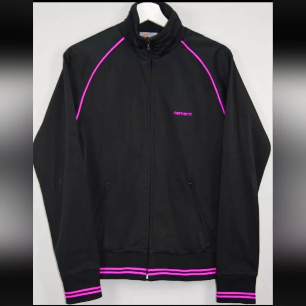 RARE VINTAGE Carhartt Track Jacket Pink And Black